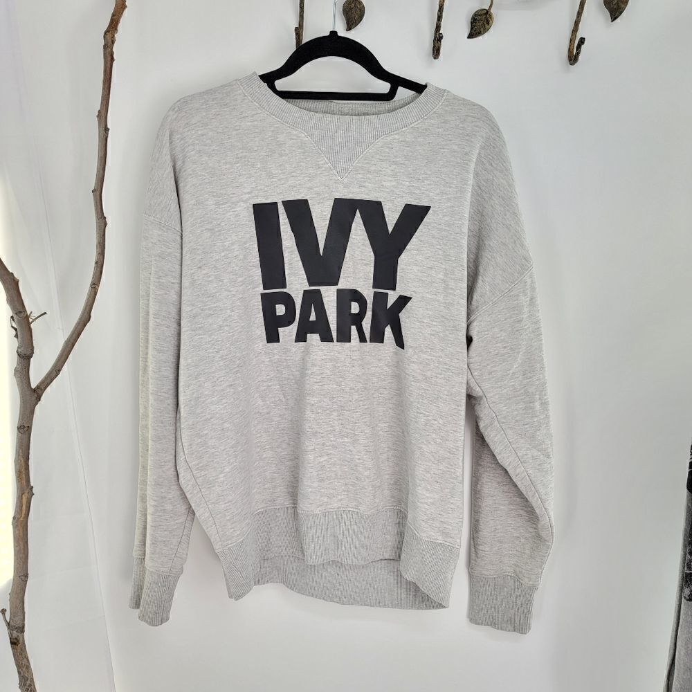 Ivy park gray crewneck with large logo